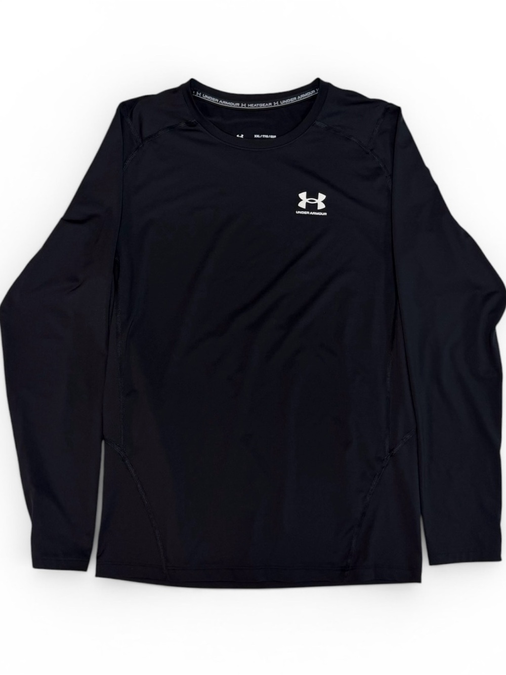 Under Armour Men’s Compression Long-Sleeve Heat-Gear Black Performance Tee